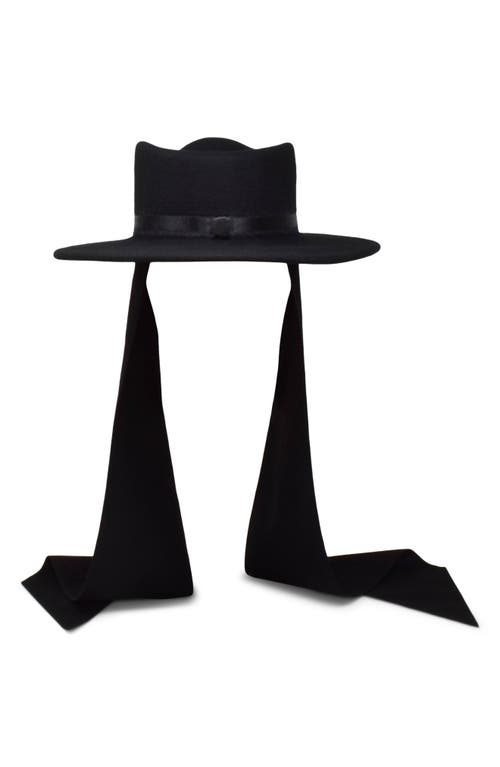 Gigi Burris Millinery Morgan Wool, Silk & Cashmere Hat In Black