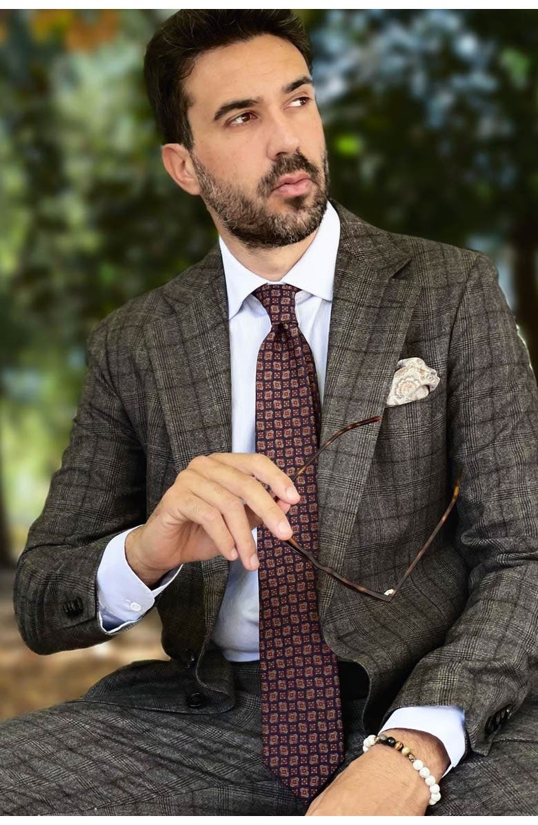 Elizabetta Parma - Printed Silk Tie for Men, Alternate, color, 