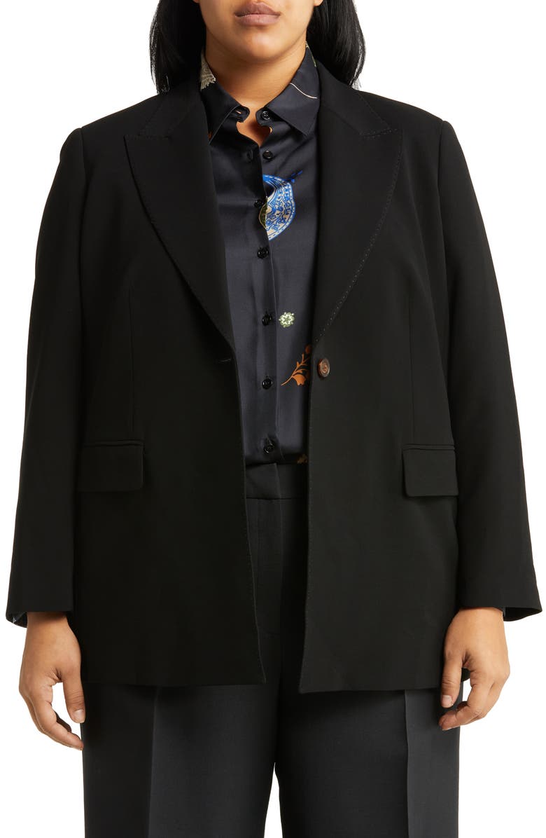 Lafayette 148 New York Finesse Crepe Blazer, Main, color, 