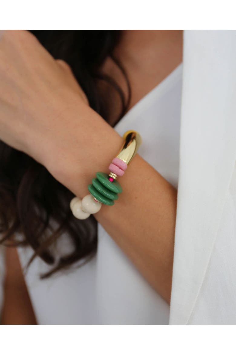 Guava Capsule Bracelet Hairtie, Alternate, color, Rainbow