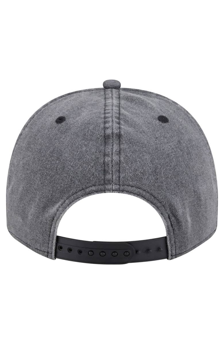 New Era Men's New Era Charcoal Pittsburgh Penguins Throwback Washed A-Frame Pre-Curved 9FIFTY Snapback Hat, Alternate, color, Charcoal