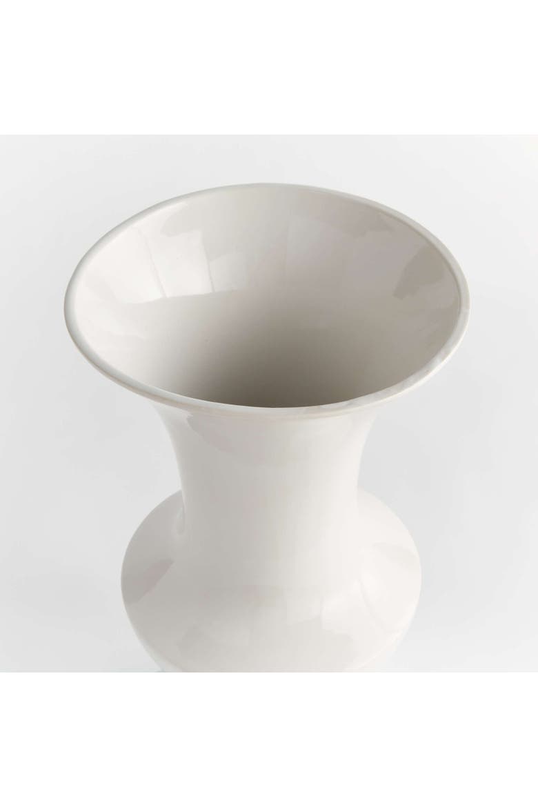 Antoinette Footed Vase, Alternate, color, White