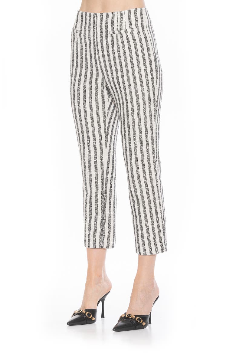 Clio Crop Tapered Pants, Alternate, color, NAVY STRIPE