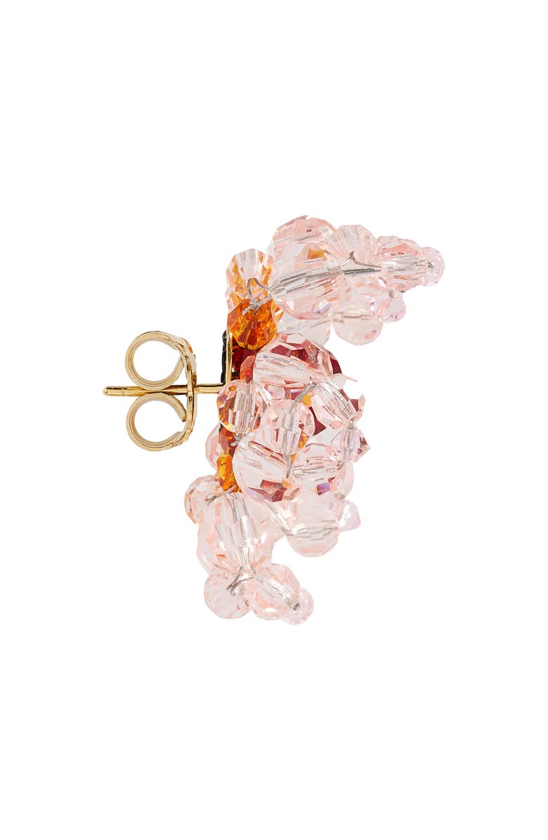 Simone Rocha Crystal Flower Earrings, Alternate, color, 