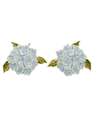 Fable England Hydrangea Earrings Silver