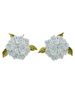 Fable England Hydrangea Earrings Silver