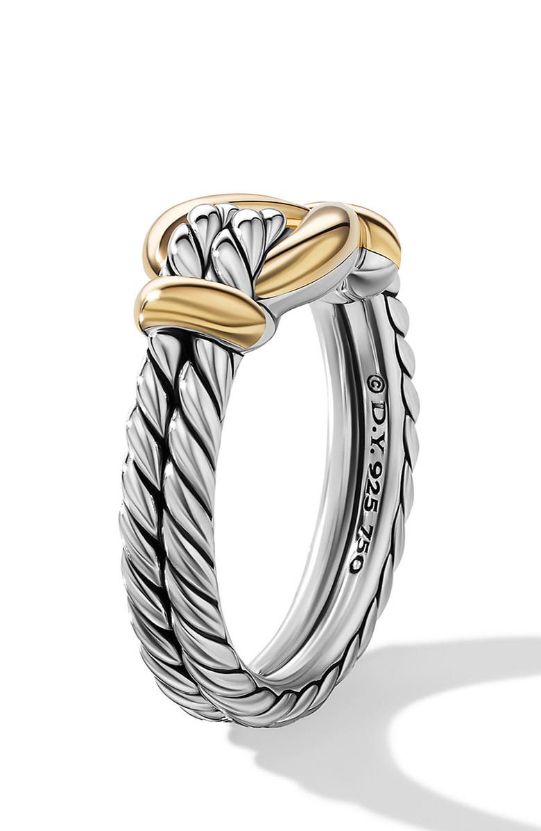 David Yurman Thoroughbred Loop Ring with 18K Yellow Gold, Alternate, color,