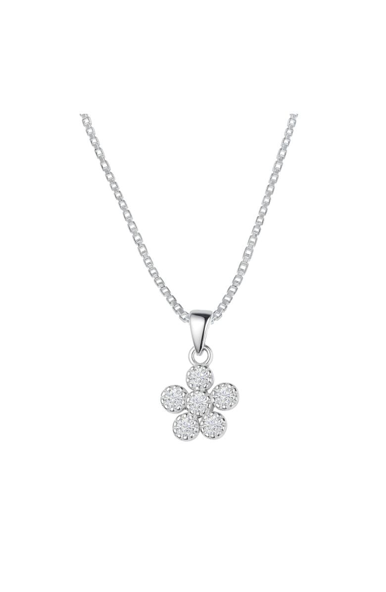 Donatello Gian Sterling Silver Moissanite Necklace, Main, color, Silver