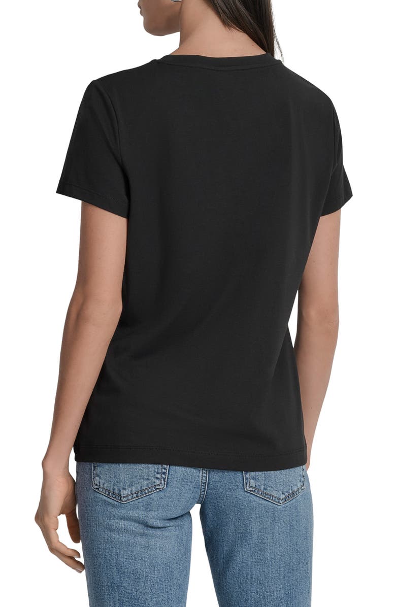 DKNY Met Museum Conversational Graphic T-Shirt, Alternate, color, Black