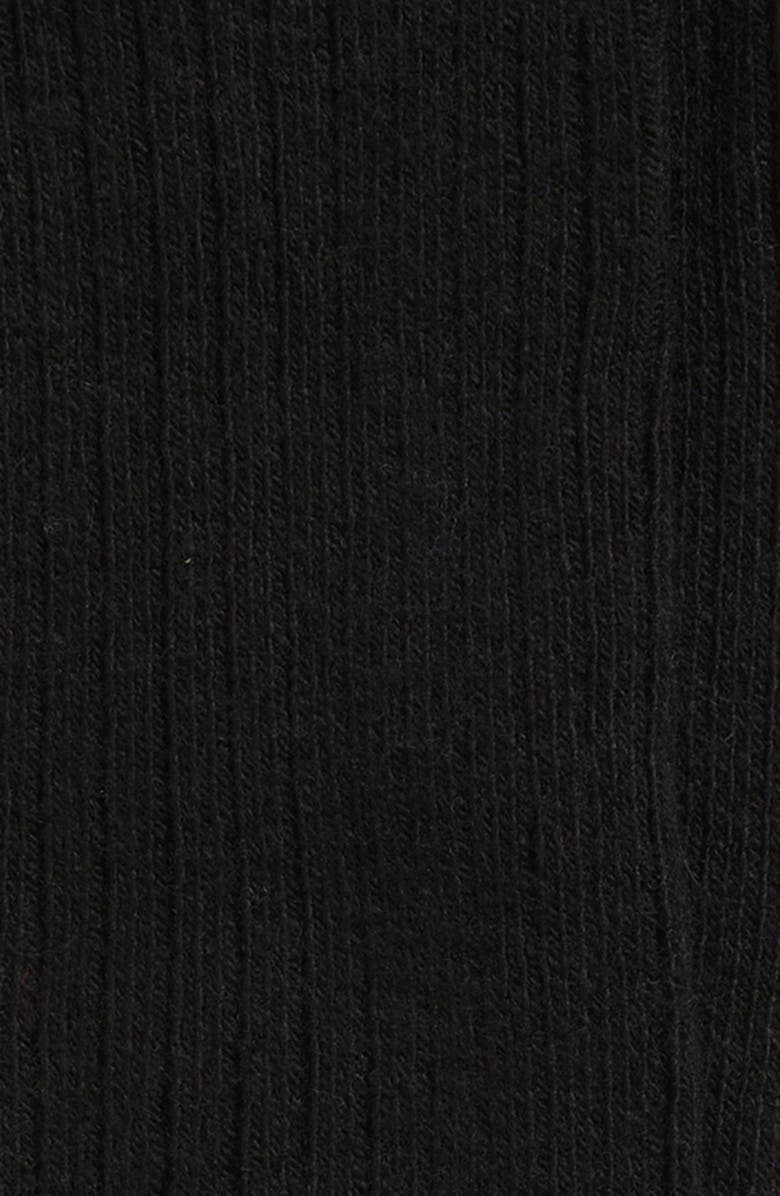 Nordstrom Rib Knee High Socks, Alternate, color, Black