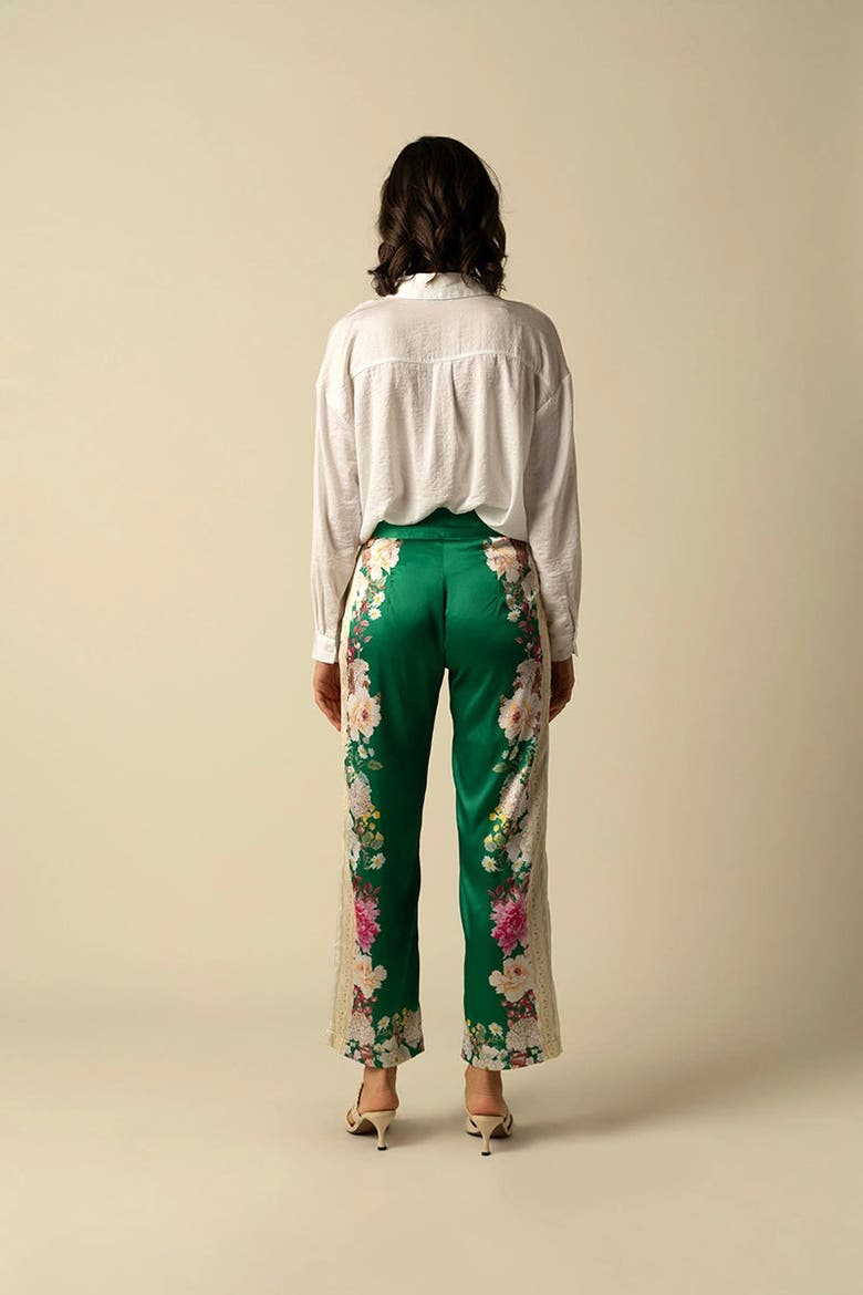 Amora Green Trousers, Alternate, color, Green
