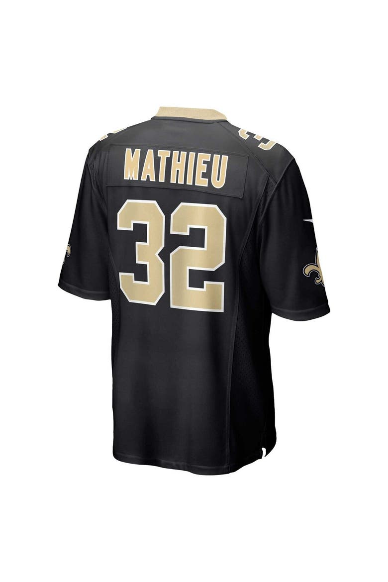 Men's Nike Tyrann Mathieu Black New Orleans Saints Game Jersey, Alternate, color, Black
