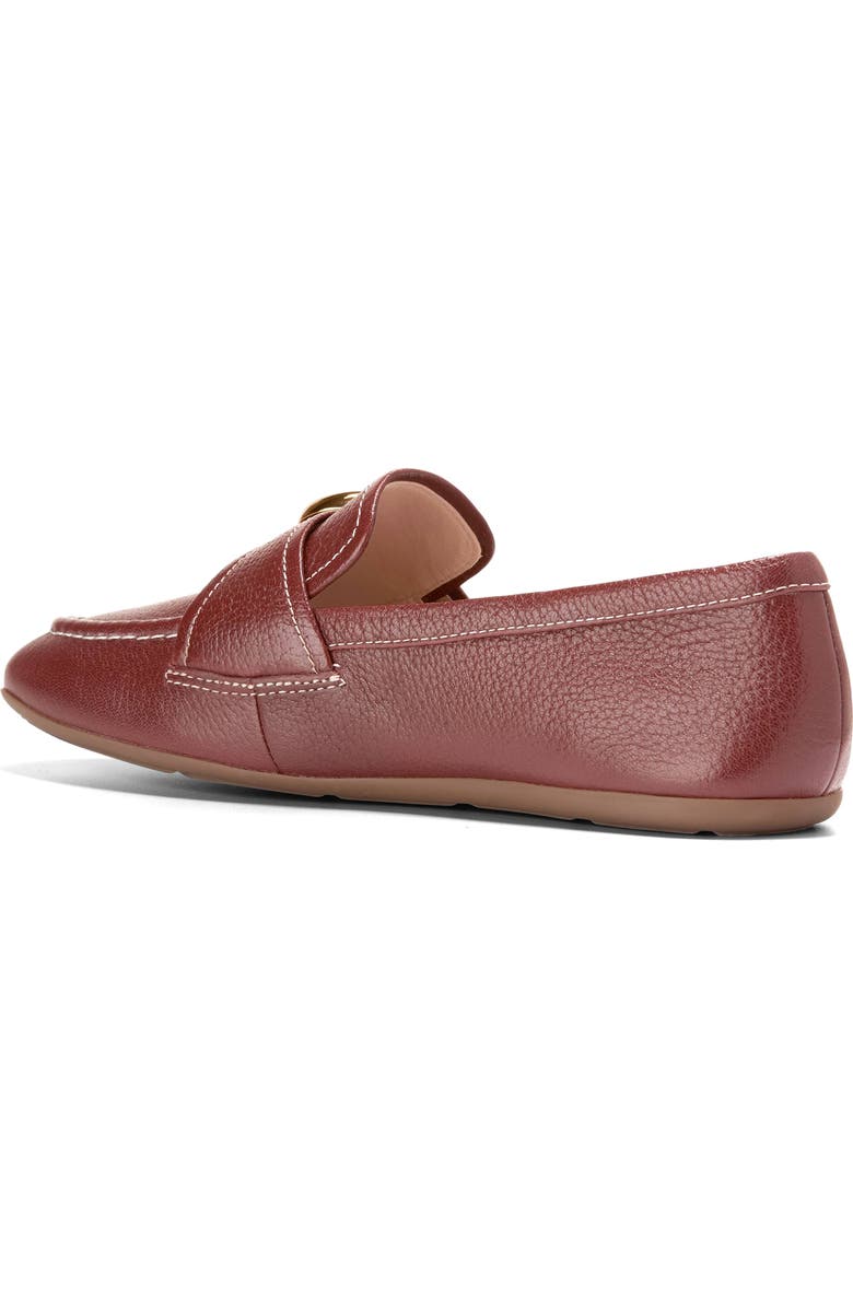 Cole Haan Grand Ambition Alette Buckle Loafer, Alternate, color, Mahogany Tumbled Leather