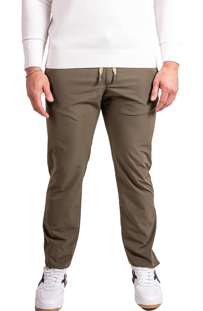 Maceoo Resistancemoss Green Drawstring Pants, Main, color, Green