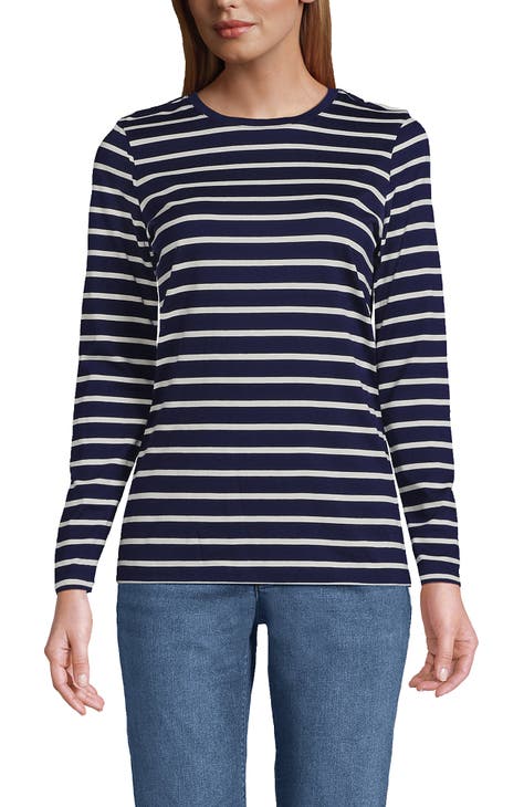 Popular Marine Layer Dakota 100% Organic Cotton striped top women's long sleeve button