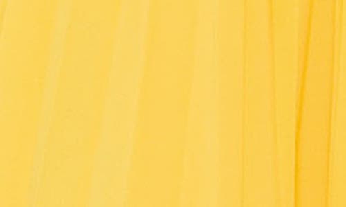 Marina Front Keyhole Long Sleeve Maxi Dress In Yellow