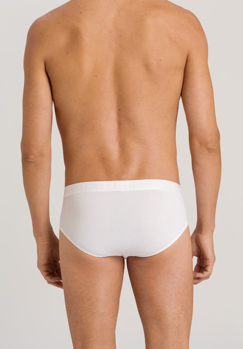 Hanro Cotton Essentials Cotton Brief In All White