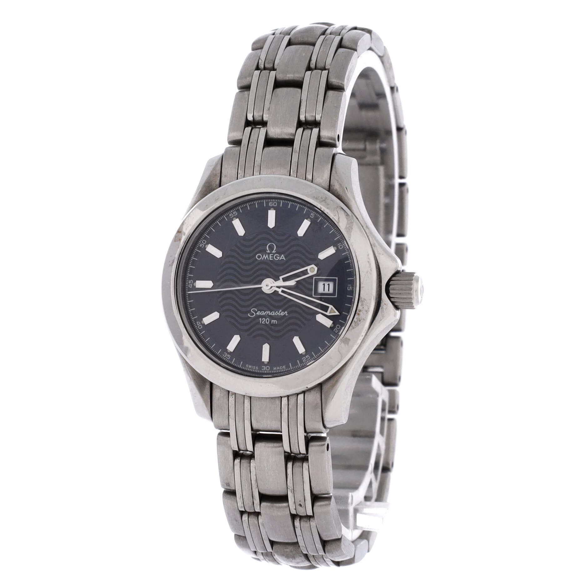 Seamaster 120M Quartz Watch Stainless Steel 28, Alternate, color, Metallic Silver