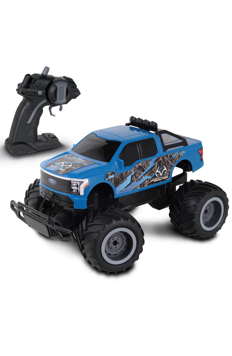 REALTREE Rtr Rc Ford F150 Lightning Blue 2.4 Ghz High Performance, Main, color,