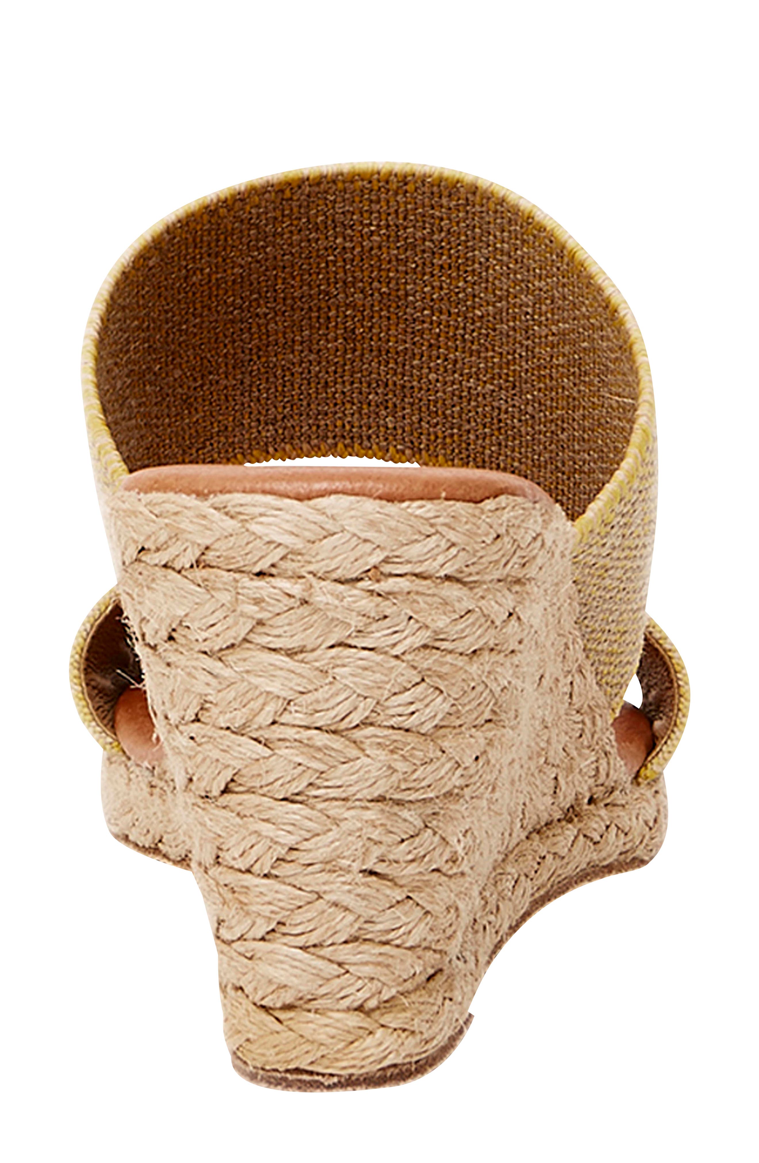 Amalia Strappy Espadrille Wedge Slide Sandal, Alternate, color, BEIGE FABRIC