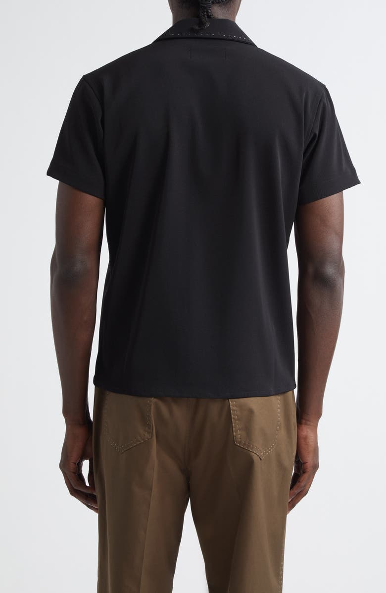 Second Layer Avenue Camp Shirt, Alternate, color, Black 0015