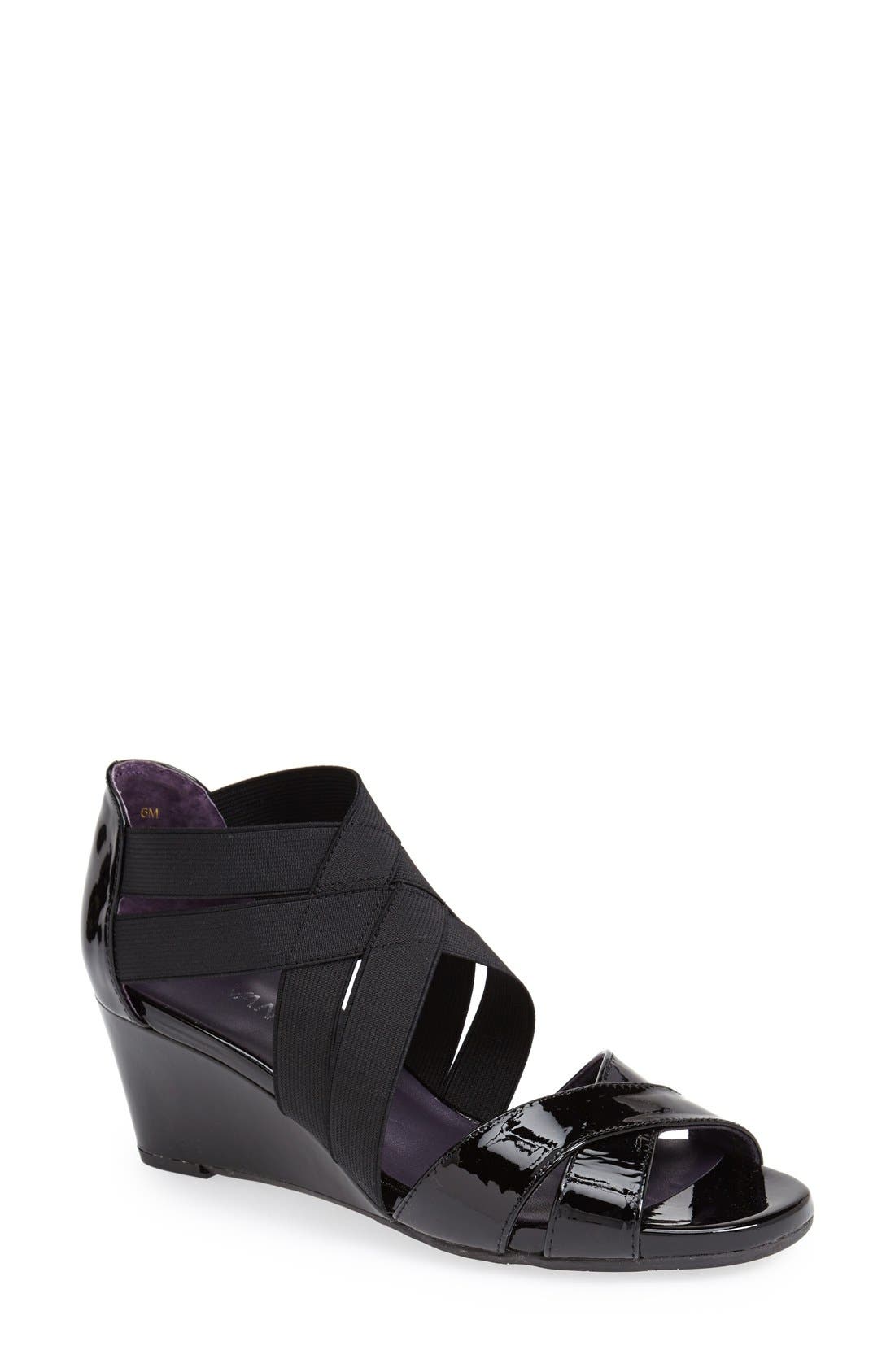 VANELi 'Mireil' Strappy Wedge Sandal, Main, color, 