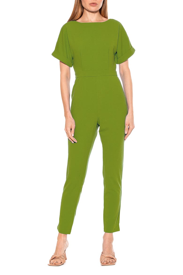 Sadie Boatneck Jumpsuit, Main, color, SAGE