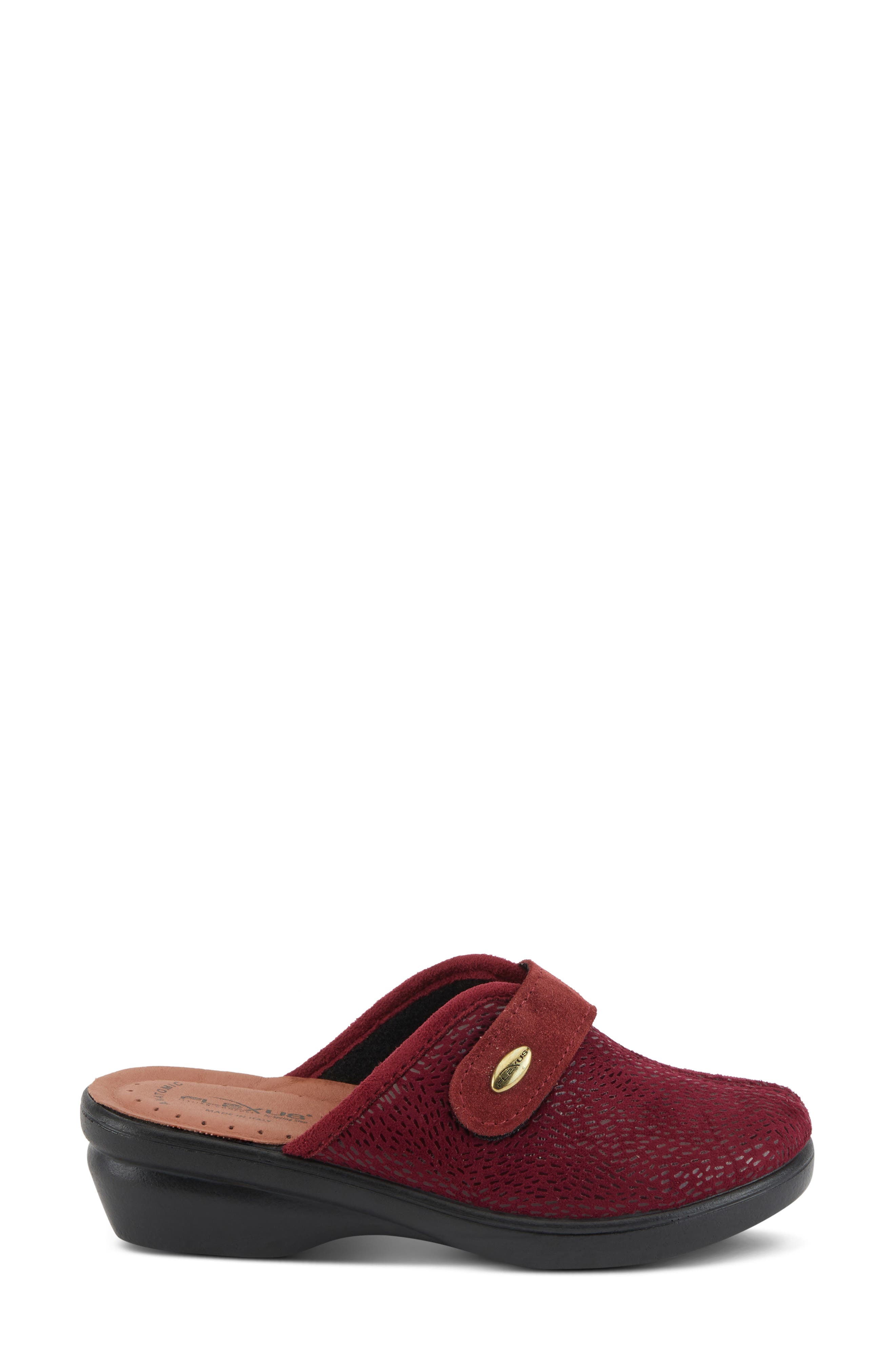 Flexus by Spring Step Merula Clog, Alternate, color, Bordeaux Multi