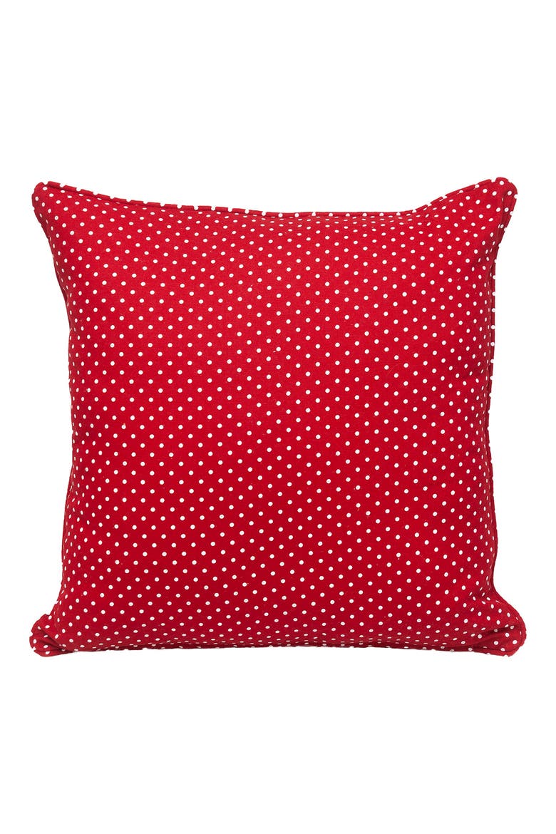 Pattern Cotton Pillow, Main, color, RED/WHITE