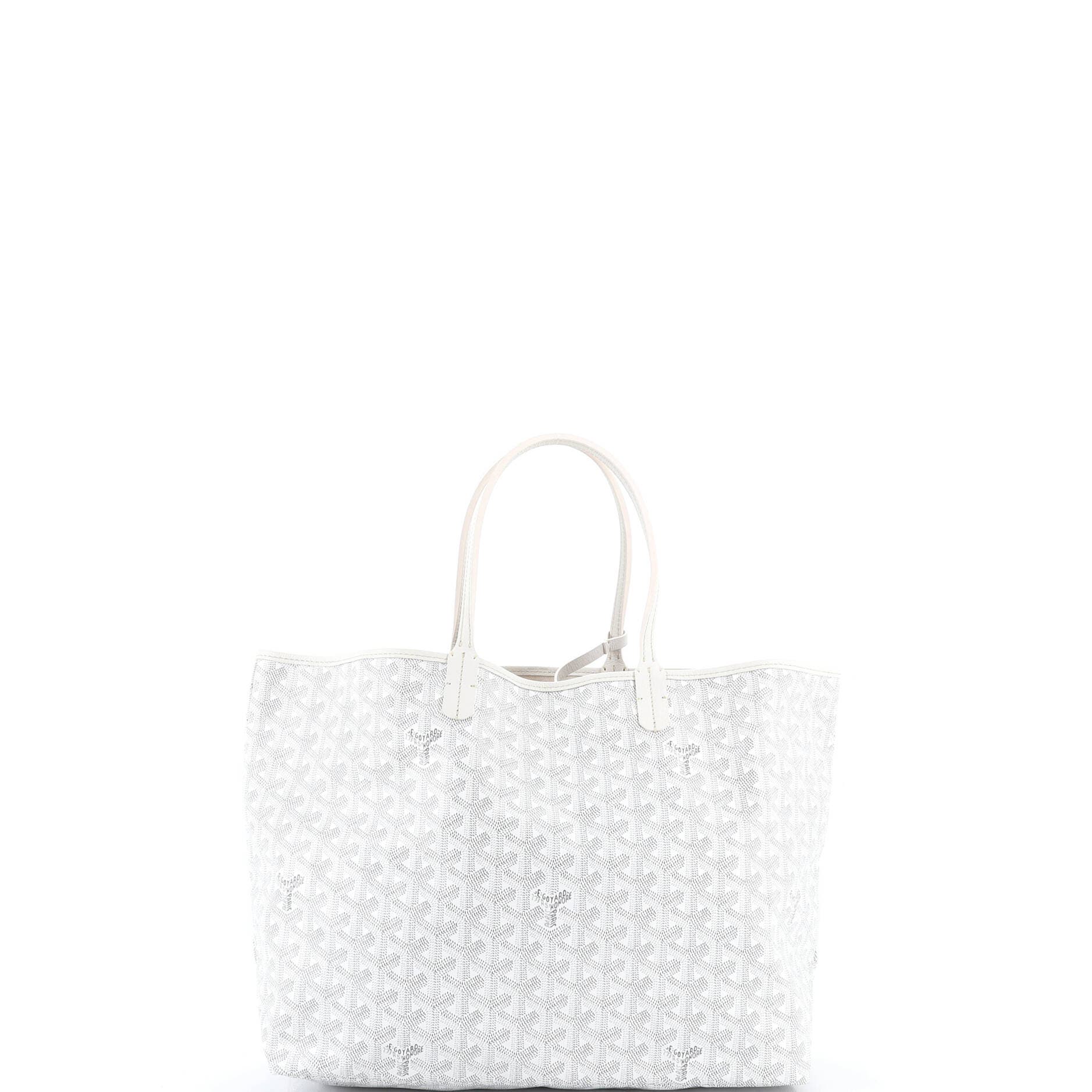Pre-Owned Goyard Saint Louis Tote Coated Canvas PM, Alternate, color, White