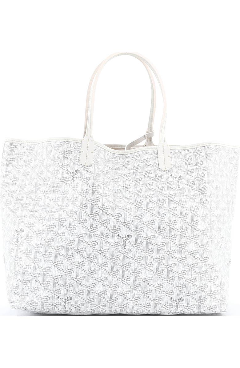 Pre-Owned Goyard Saint Louis Tote Coated Canvas PM, Alternate, color, White