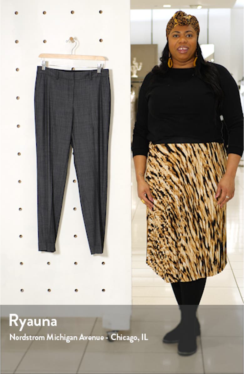 Clinton Cuffed Wool Blend Pants, sales video thumbnail