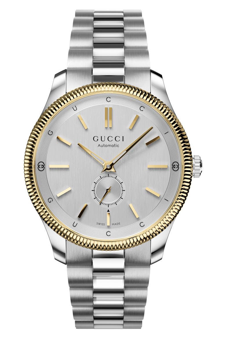 G-Timeless Automatic Bracelet Watch, 40mm, Alternate, color, NO COLOR