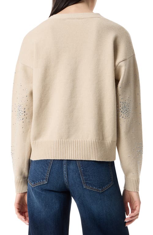Robert Rodriguez Clio Crystal Embellished Crop Cardigan In Neutral