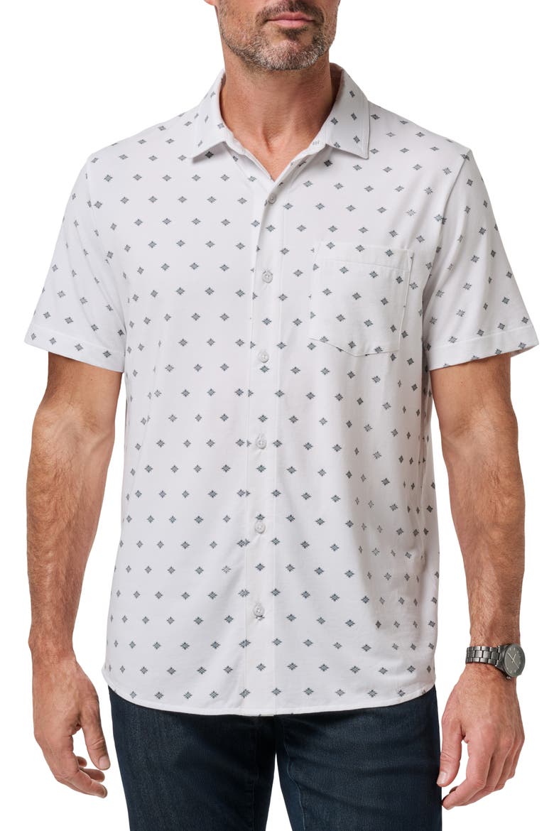 Comfortknit Swing Pocket Polo, Main, color, WHITE