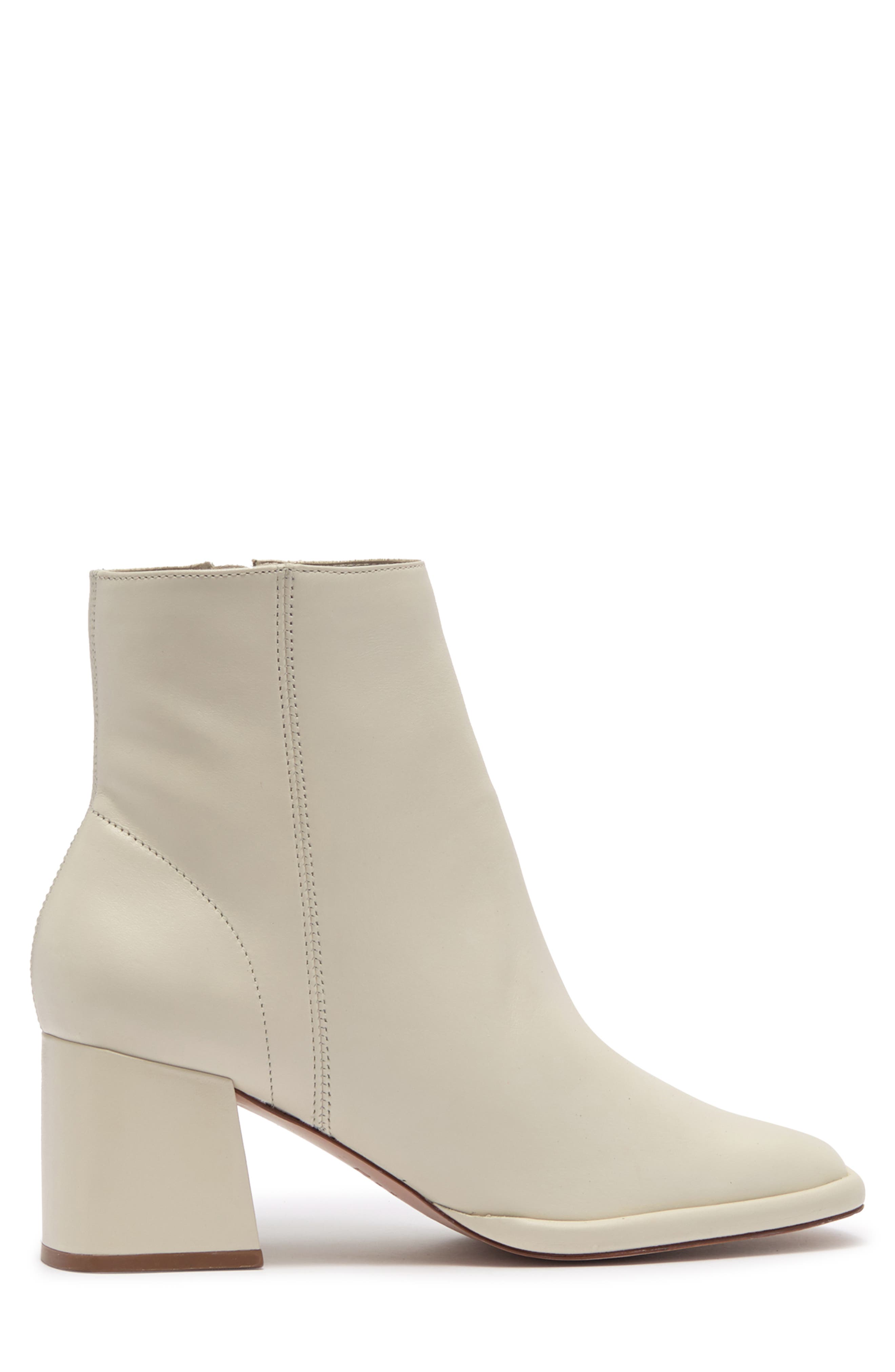 Schutz Mariane Leather Block Heel Zip Boot, Alternate, color, 