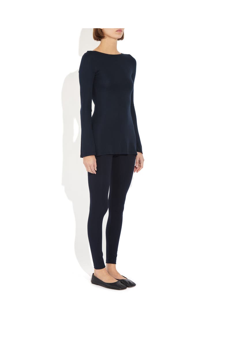 Evelyn Funnel Sleeve Top, Alternate, color, Noir