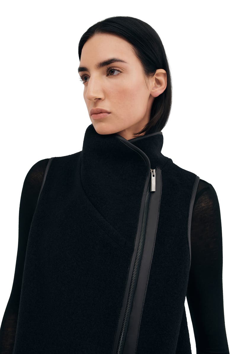 Marcella Kendra Virgin Wool Vest, Alternate, color, Black