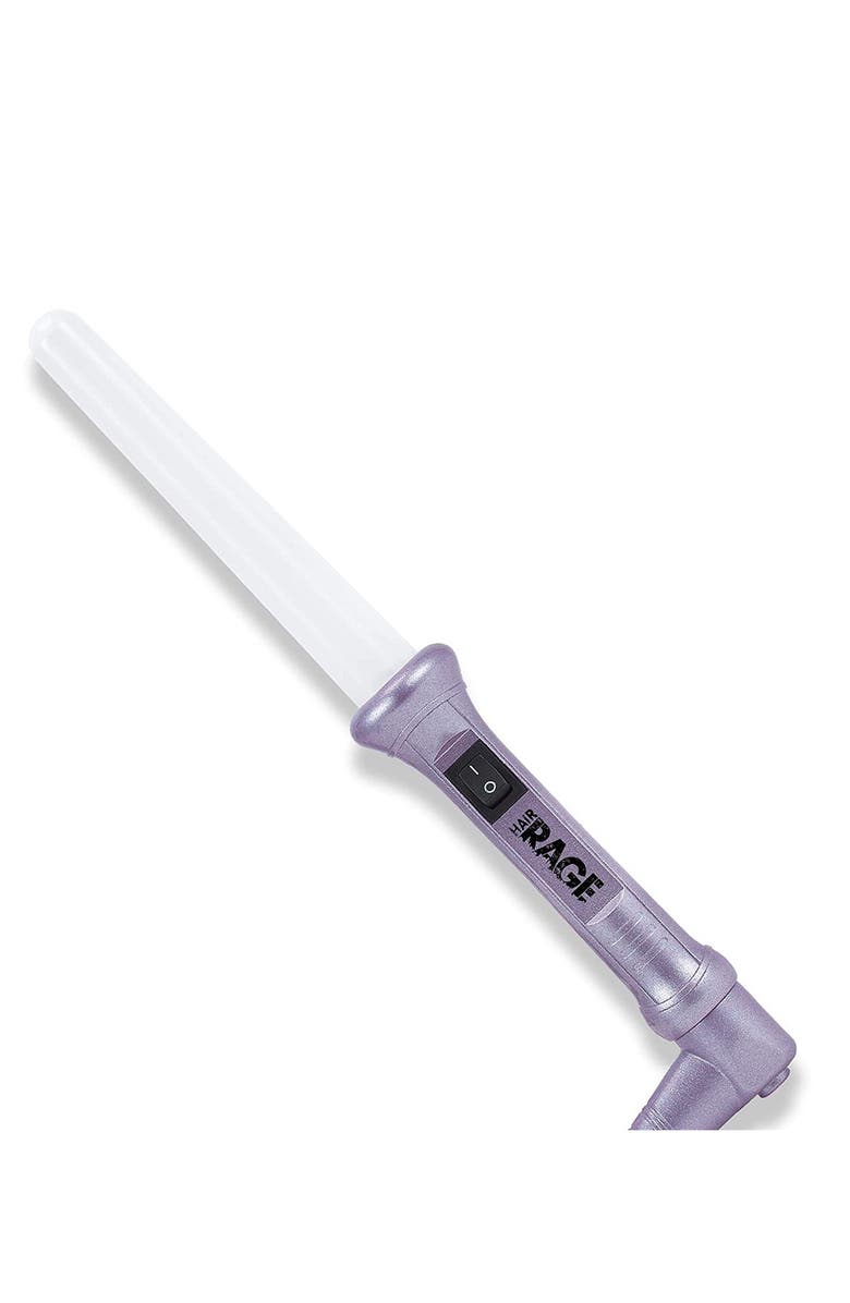 CORTEX BEAUTY Hair Rage 1" Graduated Curling Wand - White Barrel - Lavender, Alternate, color, 