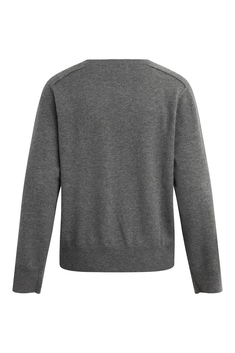 The Ryann V-Neck Cashmere Sweater, Alternate, color, HEATHER GREY