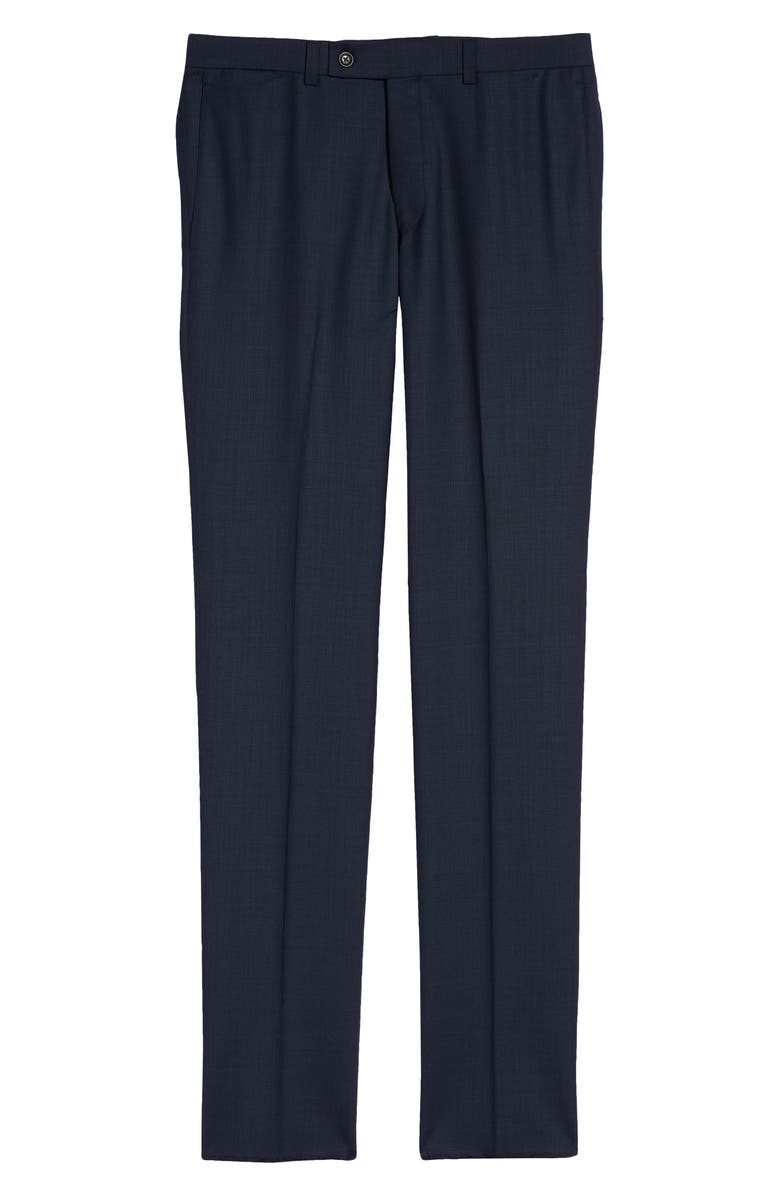 Jack Victor Purley Flat Front Wool Pants, Alternate, color,