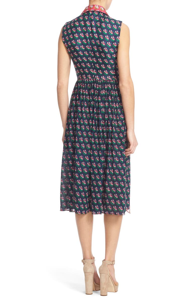 Diane von Furstenberg 'Nieves' Floral Print Silk Shirtdress, Alternate, color,