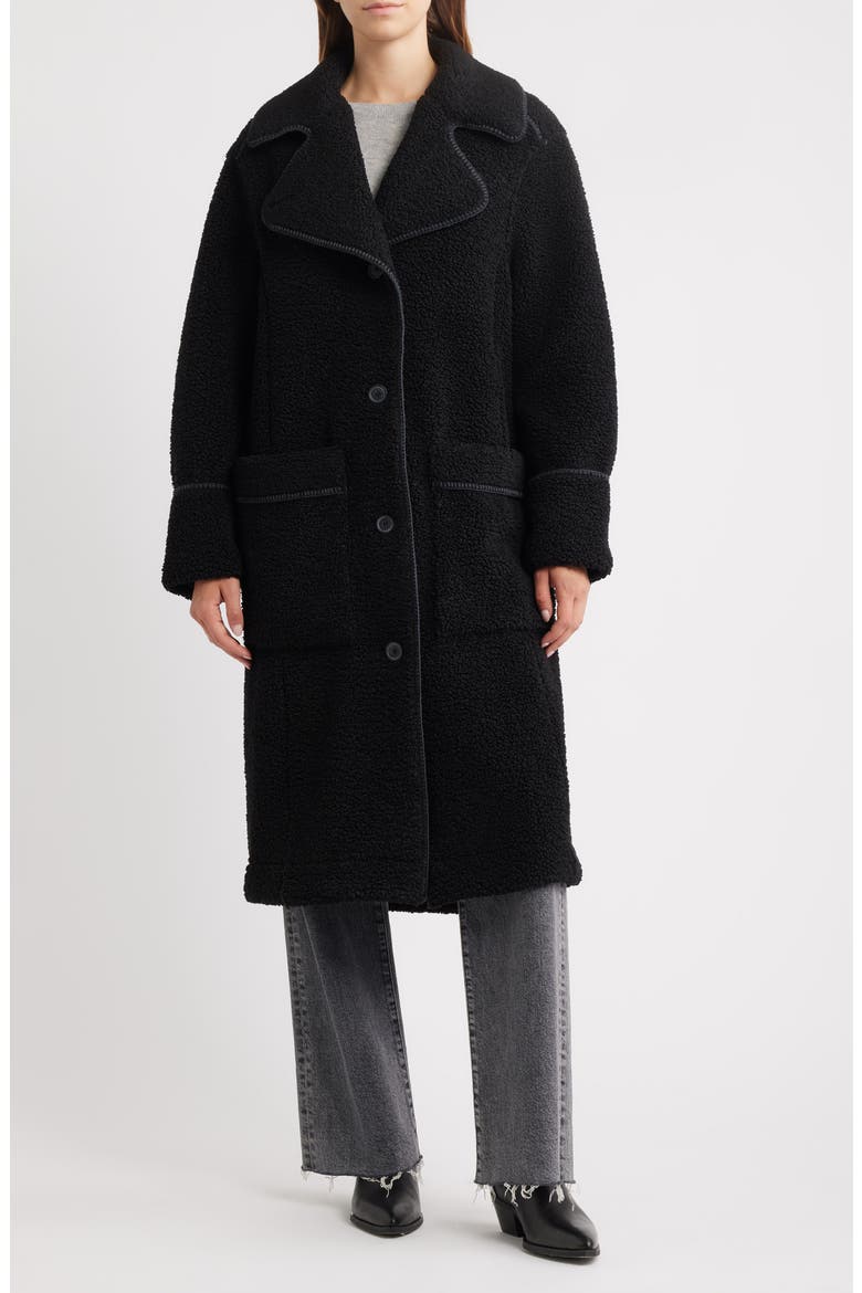 Sema UGGfluff Coat, Main, color, BLACK