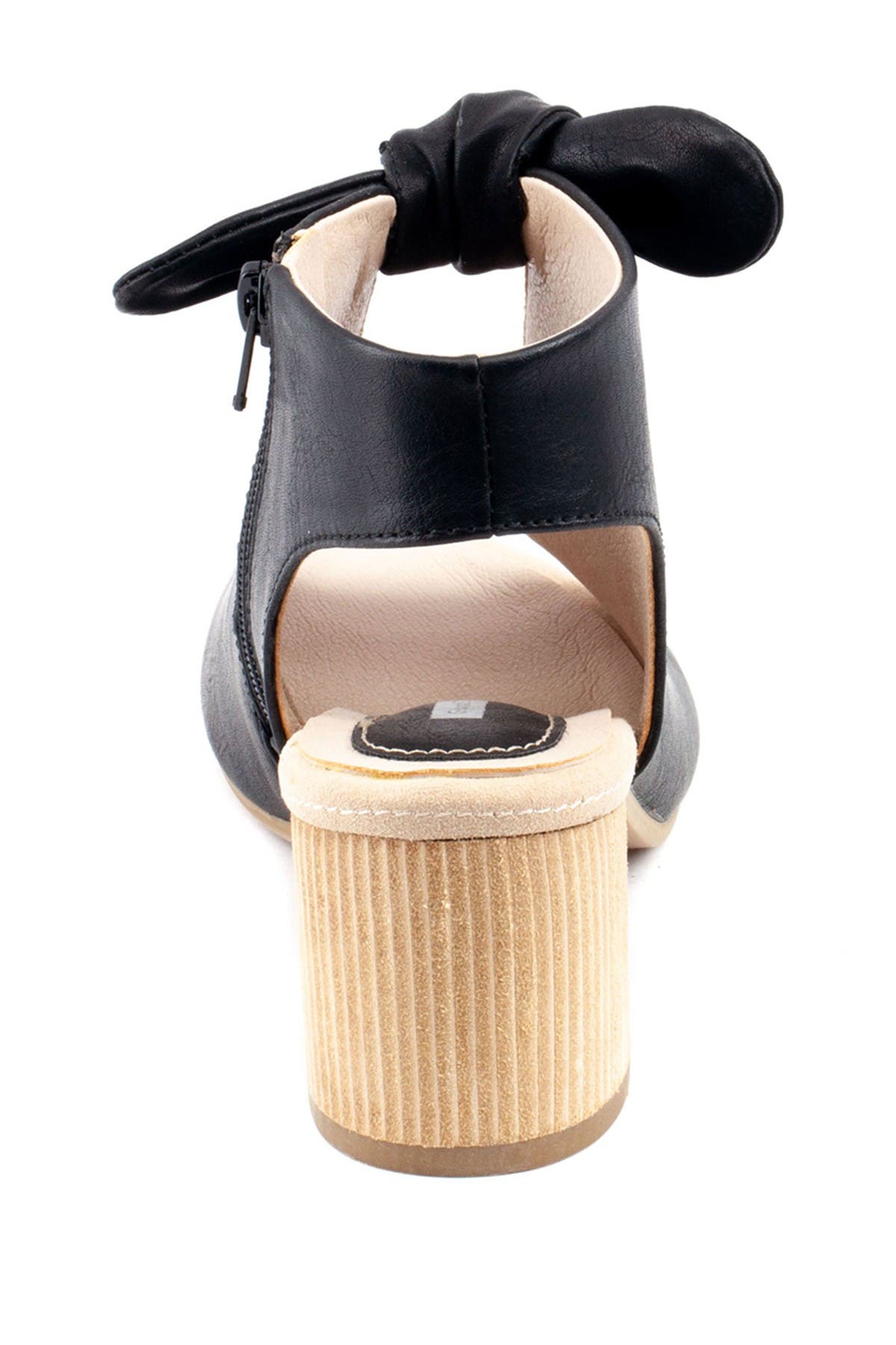 GC SHOES Kimora Bow Block Heel Bootie, Alternate, color, Black