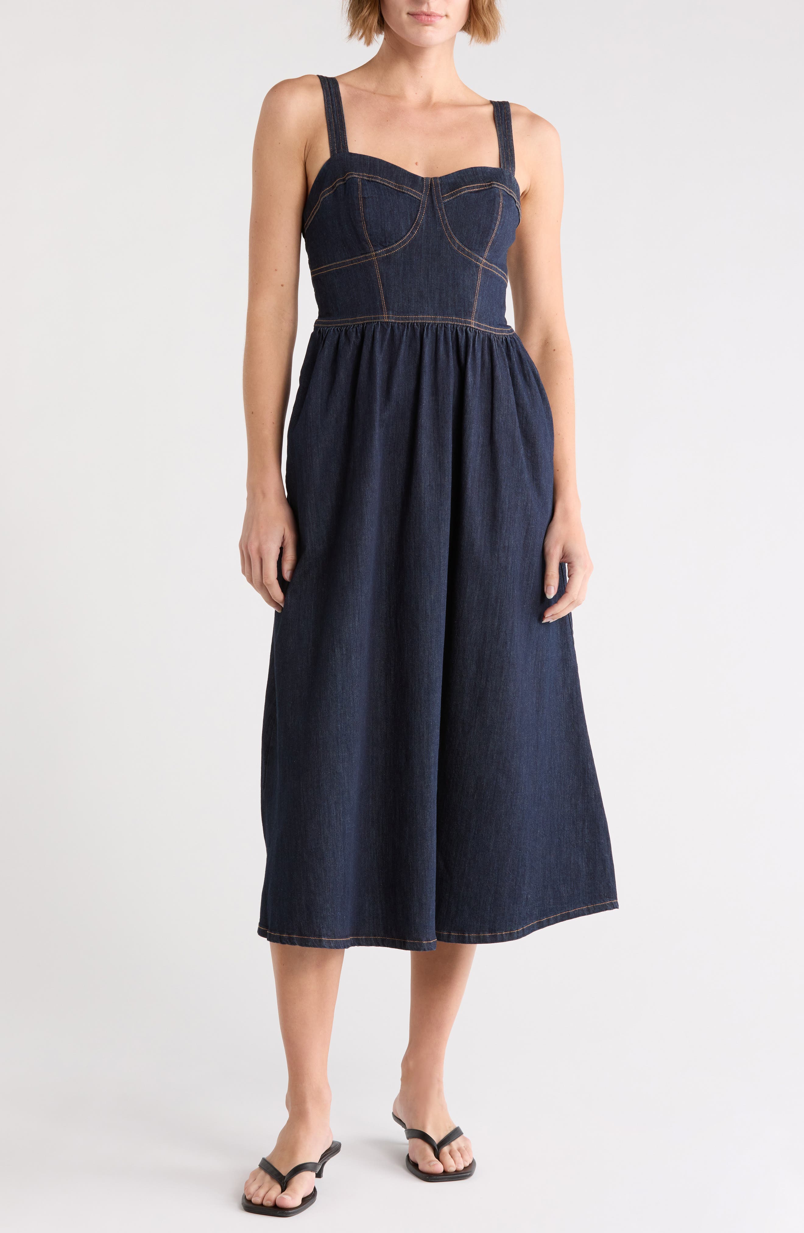 Devin Denim Midi Dress