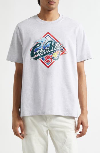 Tシャツ・カットソー CASABLANCA COTTON T-SHIRT WITH PRINT HOME WAY WORLD Casablanca Casa Way World Series Graphic T-Shirt | Nordstrom