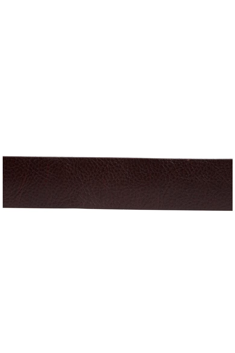 Casual Leather Belt, Alternate, color, DEEP BROWN