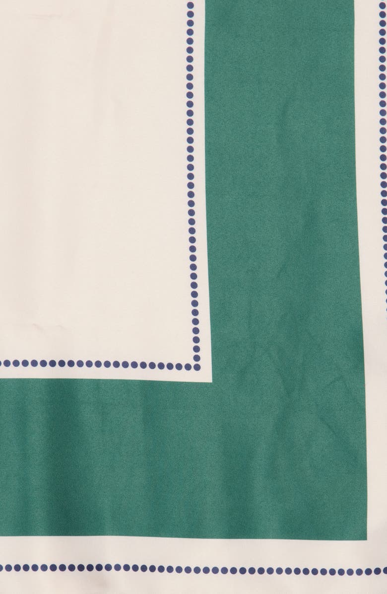 Steve Madden Polka Dot Square Scarf, Alternate, color, Green