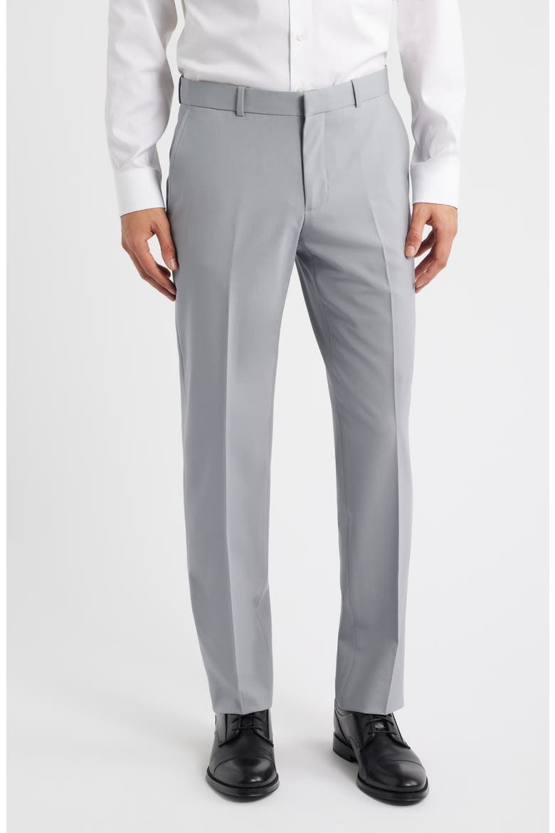 Henrik Trim Fit Solid Stretch Wool Suit Pants, Main, color, GREY SCULPTURE