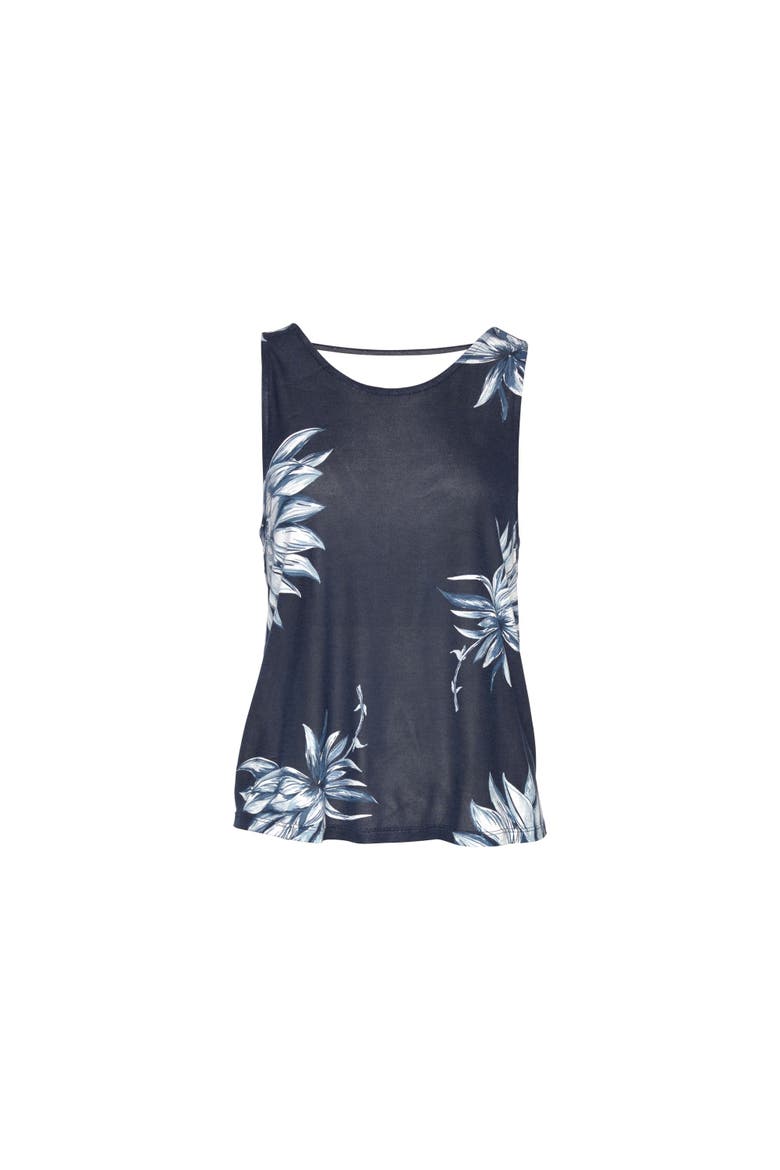 Sleeveless Tank Top, Alternate, color, Dark Blue Multi
